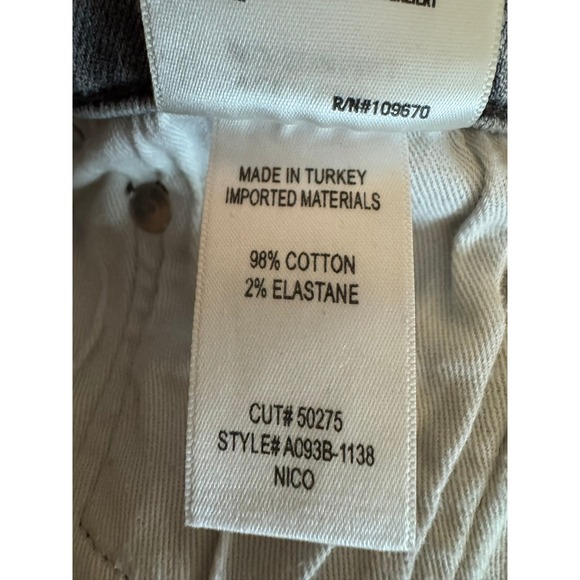 AGOLDE Women's Gray Wash Nico Straight Leg‎ Denim Jeans Size 29 Button Fly - Picture 9 of 10